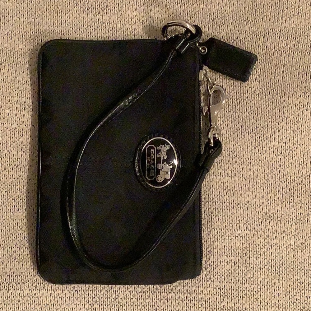 BRAND NEW black coach wristlet
